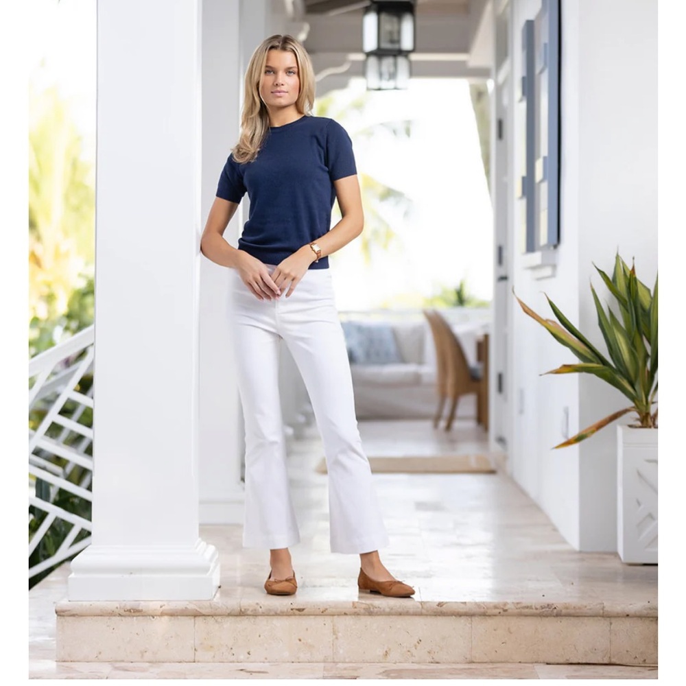 Julia Amory Bell Pant White Medium - Picture 4 of 8